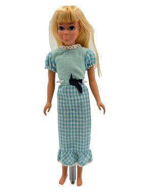 Vintage 1971 Malibu Skipper The Sun Set Barbie Doll 1069 Quick Curl Outfit Read